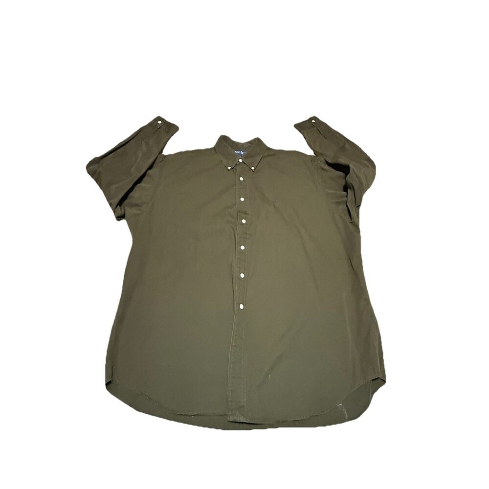 Ralph Lauren Green Men's XL Button Down Shirt  • Blue Pony